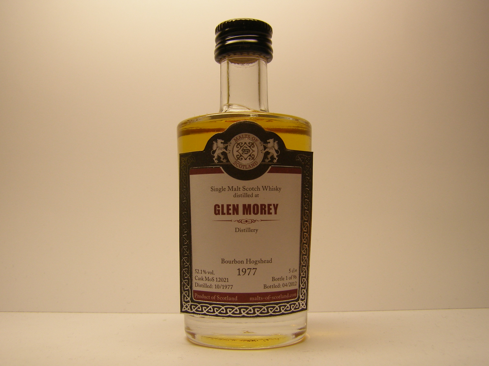 SMSW 34yo 1977-2012 "Malts of Scotland" 5cle 52,1%vol.